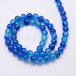Natural Agate Beads Strands&nbsp;G-G583-6mm-05