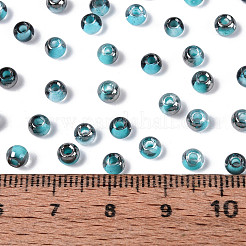 Transparent Inside Colours Glass Seed Beads&nbsp;SEED-T007-19A-07