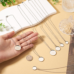 8Pcs 4 Style 304 Stainless Steel Cable Chain Necklace Making&nbsp;NJEW-TAC0053