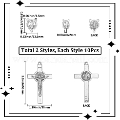 20Pcs 2 Styles Alloy Tibetan Style Pendants & Chandelier Component Links Kits&nbsp;FIND-SC0022-95