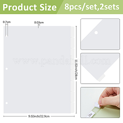 PP Plastic Notebook Index Divider Sheets&nbsp;AJEW-WH0609-113B