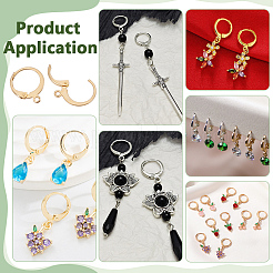 100Pcs 304 Stainless Steel Leverback Earring Findings&nbsp;STAS-PH0007-53