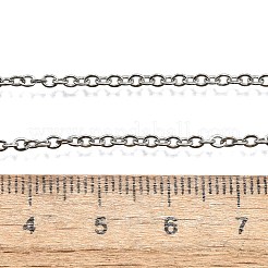 Non-Tarnish 304 Stainless Steel Cable Chain Necklace for Men Women&nbsp;X-STAS-L164A-01P-B
