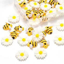 50Pcs 2 Style Resin Cabochons&nbsp;CRES-LS0001-02