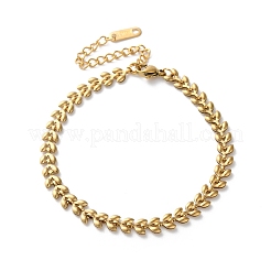 316 Surgical Stainless Steel Chain Bracelets&nbsp;BJEW-P349-03B-G