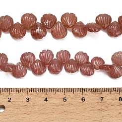 Natural Strawberry Quartz Carved Beads Strands&nbsp;GG-CBA0C95-D02-01