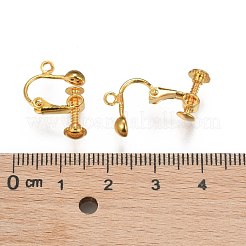 Brass Screw-Back Earring with Loop&nbsp;EC143-M
