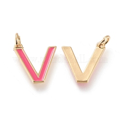 Brass Enamel Pendants&nbsp;KK-R139-01V