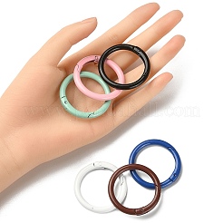 10Pcs Spray Painted Alloy Spring Gate Rings&nbsp;FIND-YW0001-62