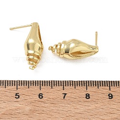 Brass Stud Earrings for Women&nbsp;EJEW-A167-02D-G