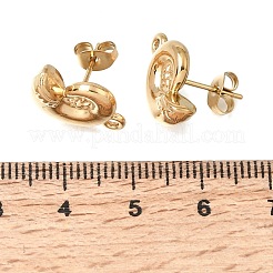 304 Stainless Steel Stud Earring Findings&nbsp;STAS-D391-04C-G