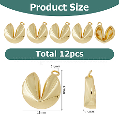 12Pcs Brass Pendants&nbsp;KK-HS0001-83G