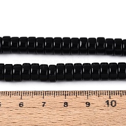Opaque Solid Color Glass Beads Strands&nbsp;GLAA-N026-4x8mm-11