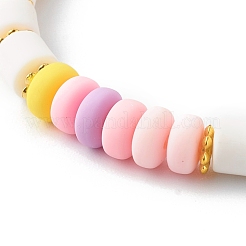 Handmade Polymer Clay Beads Stretch Bracelets&nbsp;BJEW-JB06428