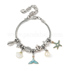 Ocean Brass European Style Bracelets&nbsp;BJEW-JB14273