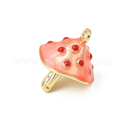 Brass Enamel Pendants&nbsp;KK-CBACA9B-01G-02