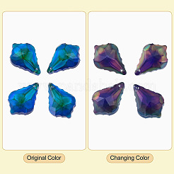 4Pcs Glass Pendants&nbsp;GLAA-TA0004-30