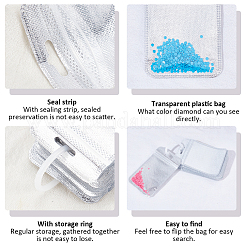 50Pcs Rectangle Translucent Plastic Resealable Bags&nbsp;ABAG-SP0001-58