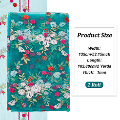 Polyester Flower Embroidered Lace Fabric&nbsp;OCOR-BC0005-52A