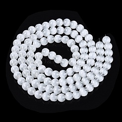 Transparent Glass Imitation Cat Eye Beads Strands&nbsp;GLAA-Q110-01B-01