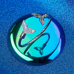 Mermaid Tail Alloy Enamel Cuff Bangle&nbsp;JB744A