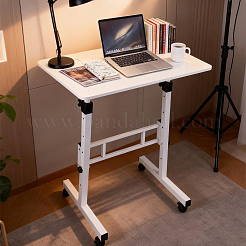 MDF & Iron Standing Desk Adjustable Height Rolling Computer Desk&nbsp;AJEW-WH0596-961