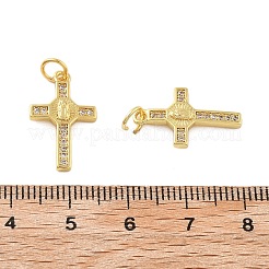 Brass Micro Pave Cubic Zirconia Pendants&nbsp;X1-KK-C092-21F-G