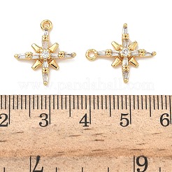 Brass Micro Pave Cubic Zirconia Pendants&nbsp;KK-A281-13C-G