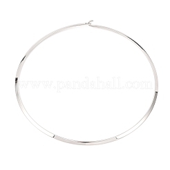 4MM 201 Stainless Steel Wire Choker Necklaces&nbsp;NJEW-Z098-06P