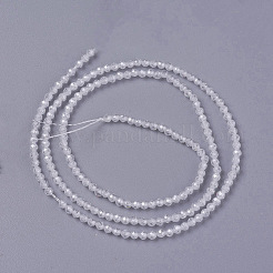 Cubic Zirconia Beads Strands&nbsp;G-F596-48I-3mm