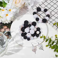 48Pcs 8 Styles Resin Rhinestone Beads&nbsp;RESI-SC003-43