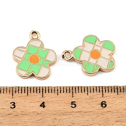 Brass Enamel Pendants&nbsp;KK-CBA9175-36G-01