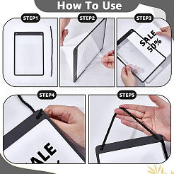 Plastic Hanging Price Tags&nbsp;AJEW-WH0696-533A