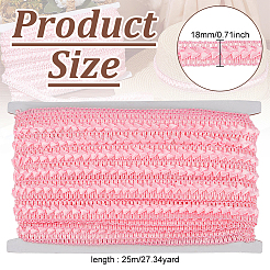 Polyester Lace Trim&nbsp;OCOR-WH0078-421B