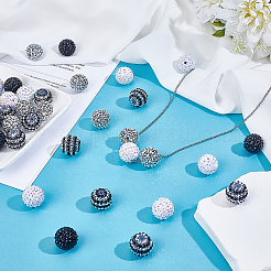 40Pcs 4 Colors Resin Rhinestone Beads&nbsp;RESI-ME0001-06