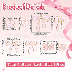 40Pcs 4 Styles Alloy Enamel Pendants&nbsp;FIND-SC0014-65