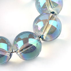 Electroplate Glass Beads Strands&nbsp;X-EGLA-Q062-8mm-A01