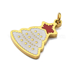 Christmas Theme Ion Plating(IP) 304 Stainless Steel Pendants&nbsp;STAS-O005-01F-G