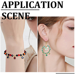 30Pcs Real 18K Gold Plated Brass with Single Cubic Zirconia Charms&nbsp;ZIRC-BBC0002-92