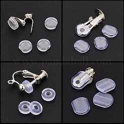 120Pcs 4 Style Silicone Clip on Earring Pads&nbsp;FIND-SP0001-01