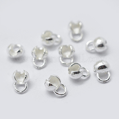 925 Sterling Silver Bead Tips Knot Covers&nbsp;STER-K171-48S-03