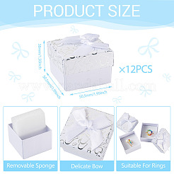 Bowknot Cardboard Paper Ring Gift Storage Boxes&nbsp;CON-TAC0001-16D