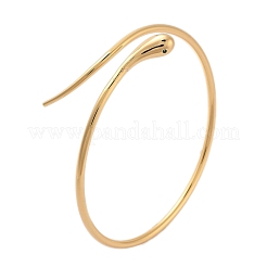 Brass Cuff Bangles for Women&nbsp;BJEW-F482-12G
