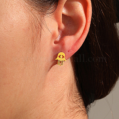 201 Stainless Steel Stud Earring&nbsp;LM7211-2
