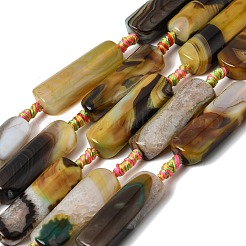 Natural Yellow Agate Beads Strands&nbsp;G-H342-B02-01