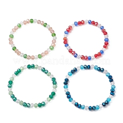 Electroplate Glass Beads Stretch Bracelet for Women&nbsp;BJEW-JB13170