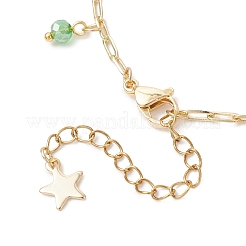 Christmas Brass Glass Charm Bracelets&nbsp;BJEW-JB12536