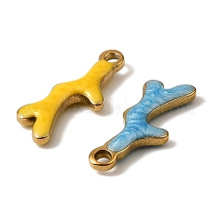 304 Stainless Steel Enamel Charms&nbsp;STAS-P405-01H-G