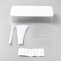 7 Grids ABS Plastic with PS Plastic USB Cable Organizer Storage Adjustable Dividers Boxes&nbsp;CON-WH0095-162