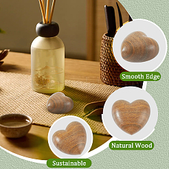 Sandalwood Wooden Heart Display Decorations&nbsp;AJEW-WH20054-222B
